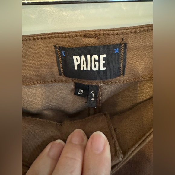 PAIGE Cindy Coated High Waist Ankle Straight Leg Jeans Size 28 - Picture 5 of 6